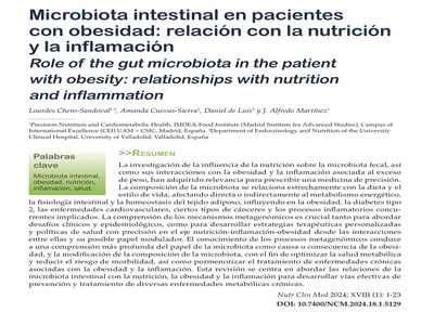 Microbiota intestinal en pacientes con obesidad: relación con la nutrición y la inflamación