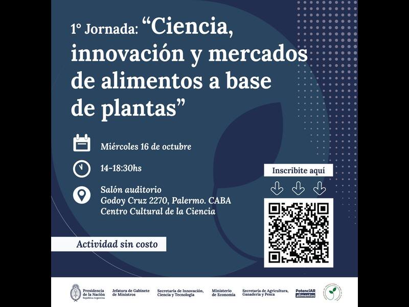 1era Jornada de ciencia, innovación y mercados de Alimentos a Base de Plantas