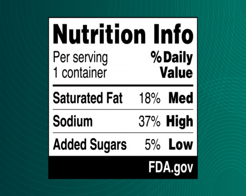 FDA propone etiquetado frontal para alimentos envasados